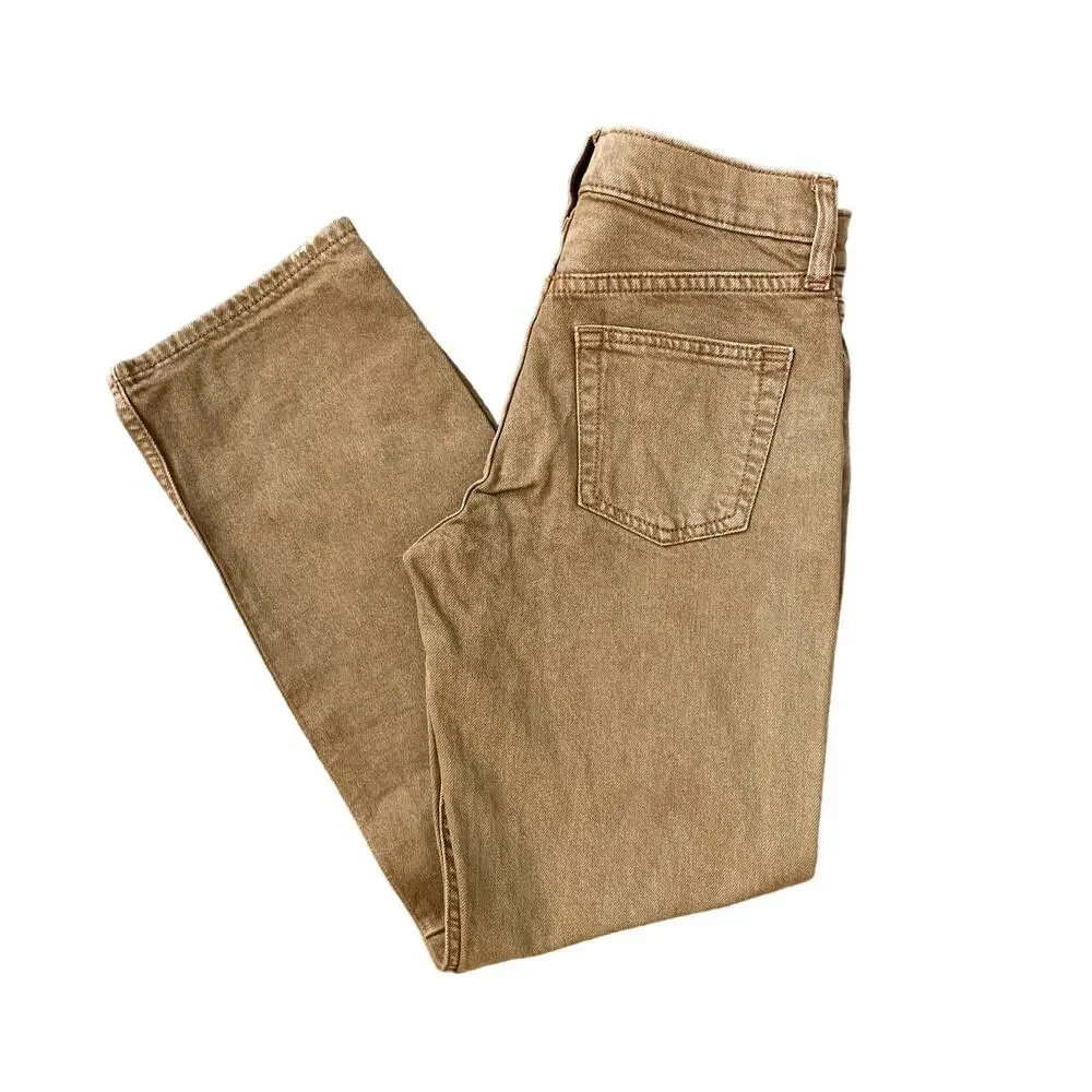 Gap Girls Brown Denim Jeans High Rise 90s Loose Size 10 NWT